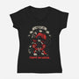 Lydia the Strange-womens v-neck tee-Letter_Q