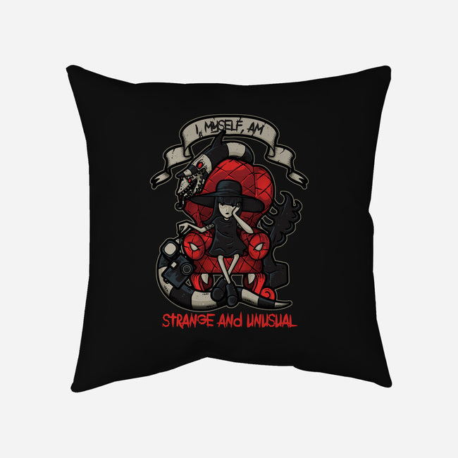 Lydia the Strange-none removable cover w insert throw pillow-Letter_Q