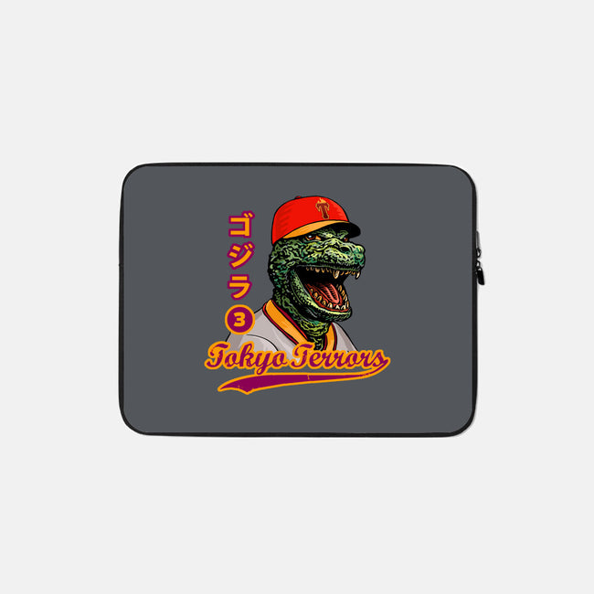 Kaiju Baseball-none zippered laptop sleeve-ChetArt