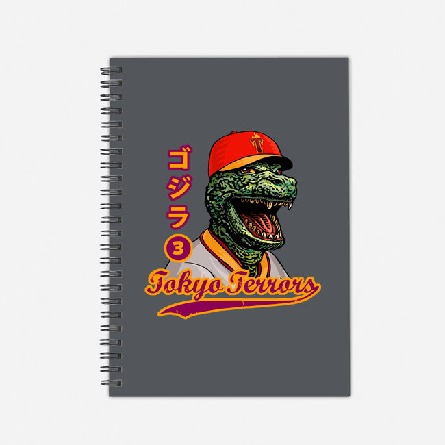 Kaiju Baseball-none dot grid notebook-ChetArt