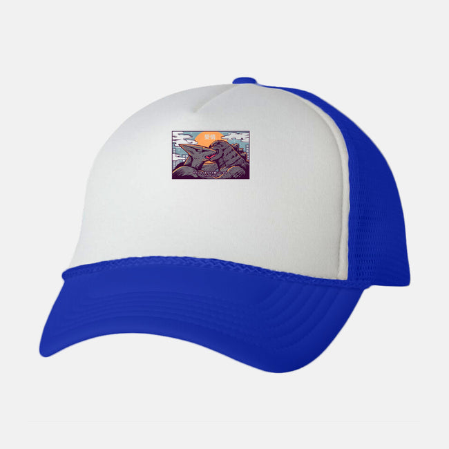 Kaiju Kiss-unisex trucker hat-ilustrata