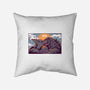 Kaiju Kiss-none non-removable cover w insert throw pillow-ilustrata