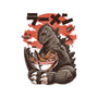 Kaiju Ramen-none polyester shower curtain-ilustrata