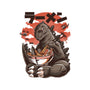 Kaiju Ramen-none stretched canvas-ilustrata