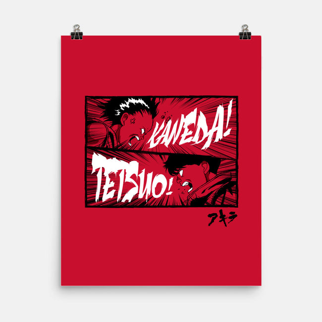 Kaneda! Tetsuo!-none matte poster-demonigote