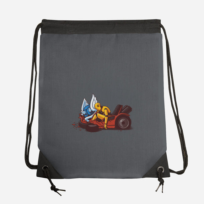 Kart Crash-none drawstring bag-Naolito