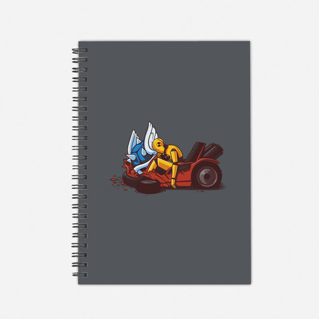 Kart Crash-none dot grid notebook-Naolito