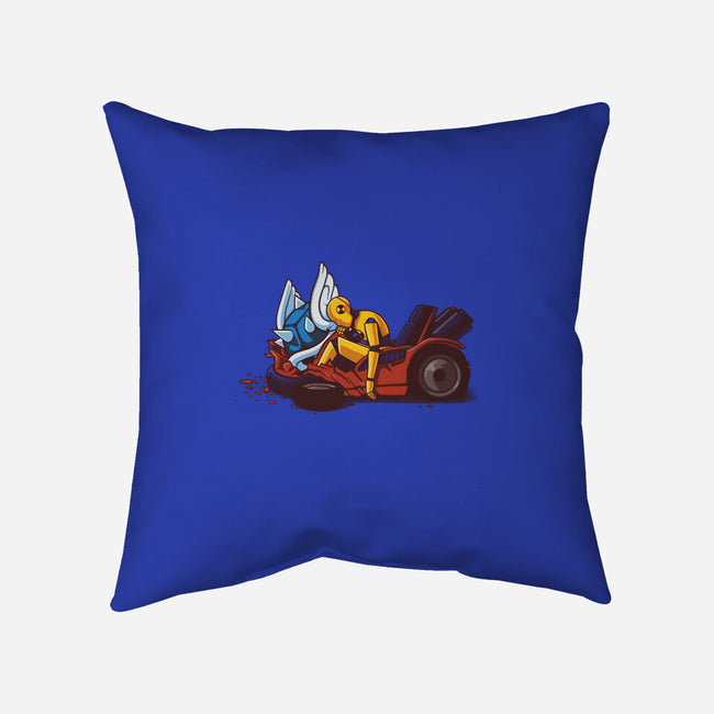 Kart Crash-none removable cover w insert throw pillow-Naolito