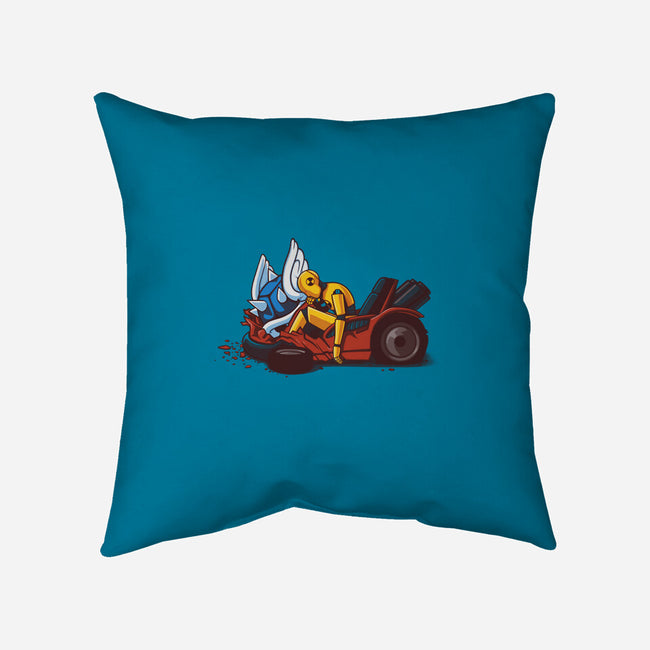 Kart Crash-none removable cover throw pillow-Naolito