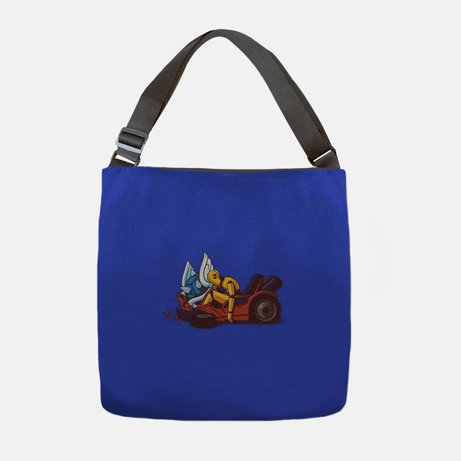 Kart Crash-none adjustable tote-Naolito