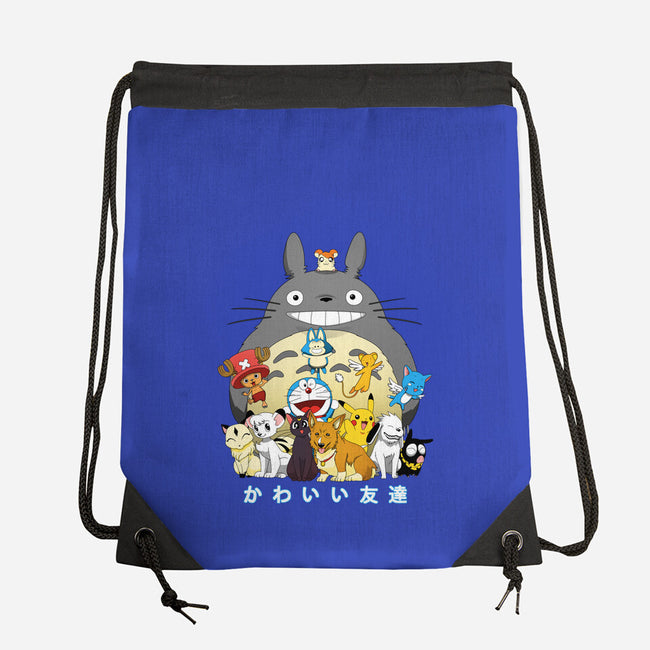 Kawaii Friends-none drawstring bag-batang 9tees