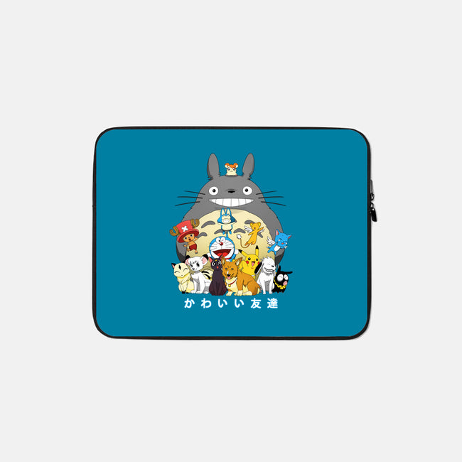 Kawaii Friends-none zippered laptop sleeve-batang 9tees