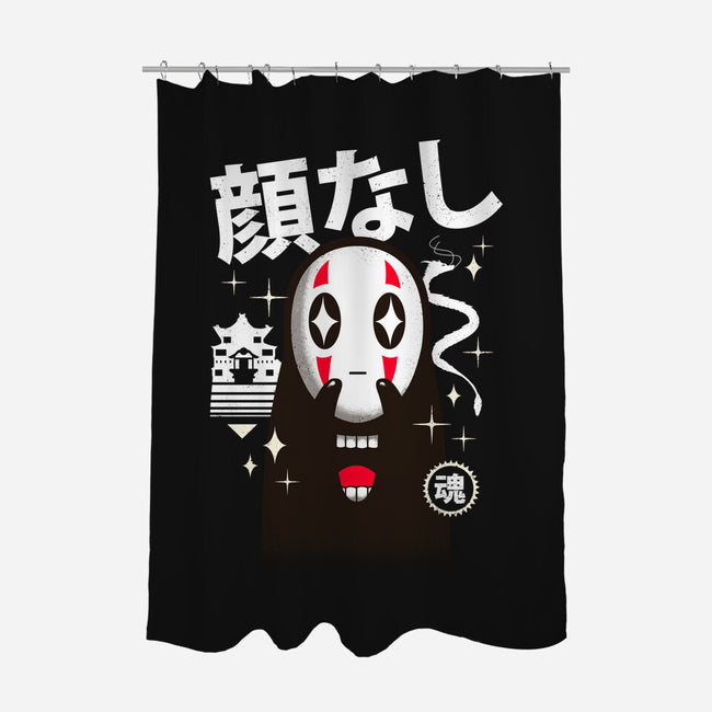 Kawaii Kaonashi-none polyester shower curtain-vp021