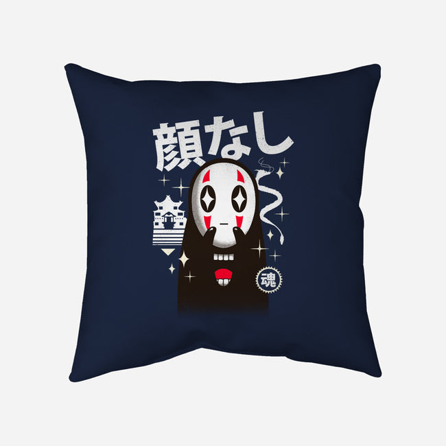 Kawaii Kaonashi-none removable cover w insert throw pillow-vp021