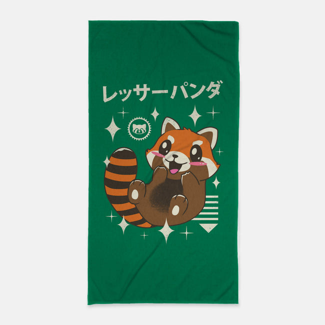 Kawaii Red Panda-none beach towel-vp021
