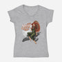 Kaylee's Spacecraft Repair-womens v-neck tee-Bamboota