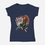 Kaylee's Spacecraft Repair-womens v-neck tee-Bamboota