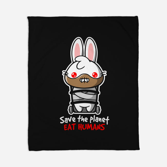 Killer Bunny-none fleece blanket-NemiMakeit