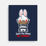 Killer Bunny-none stretched canvas-NemiMakeit