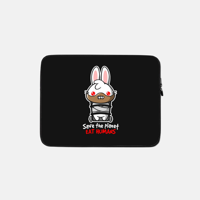 Killer Bunny-none zippered laptop sleeve-NemiMakeit