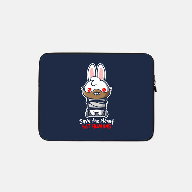 Killer Bunny-none zippered laptop sleeve-NemiMakeit