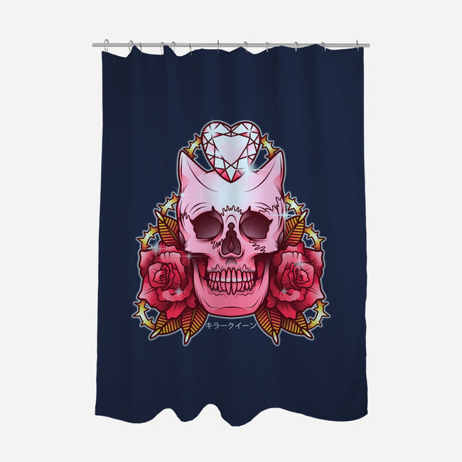 Killer Queen of Diamonds-none polyester shower curtain-AutoSave