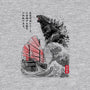 King Kaiju Sumi-e-womens fitted tee-DrMonekers