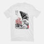 King Kaiju Sumi-e-womens fitted tee-DrMonekers