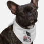 King Kaiju Sumi-e-dog bandana pet collar-DrMonekers