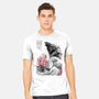 King Kaiju Sumi-e-mens heavyweight tee-DrMonekers