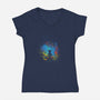 Kingdom Art-womens v-neck tee-Donnie