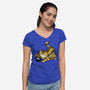 Kitten Bus-womens v-neck tee-drbutler