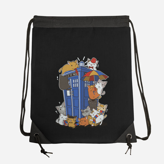 Kitten Who-none drawstring bag-TaylorRoss1