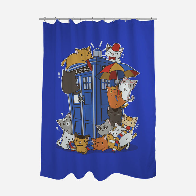Kitten Who-none polyester shower curtain-TaylorRoss1