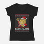 Kitty Claws-womens v-neck tee-NemiMakeit