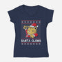 Kitty Claws-womens v-neck tee-NemiMakeit