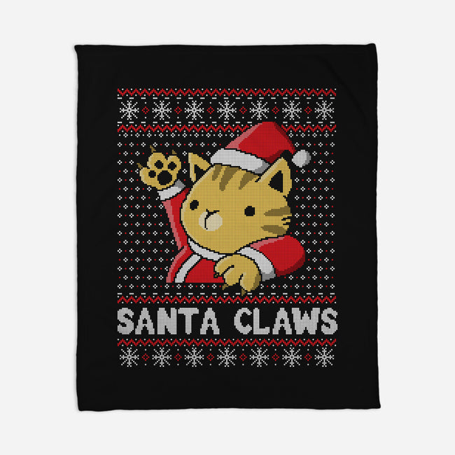 Kitty Claws-none fleece blanket-NemiMakeit