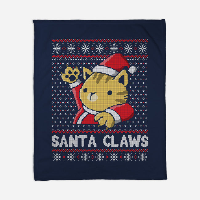 Kitty Claws-none fleece blanket-NemiMakeit