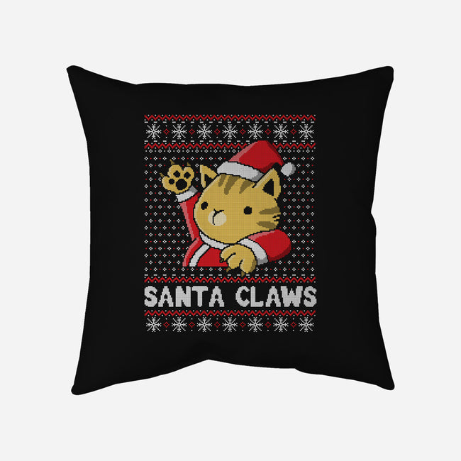 Kitty Claws-none removable cover w insert throw pillow-NemiMakeit