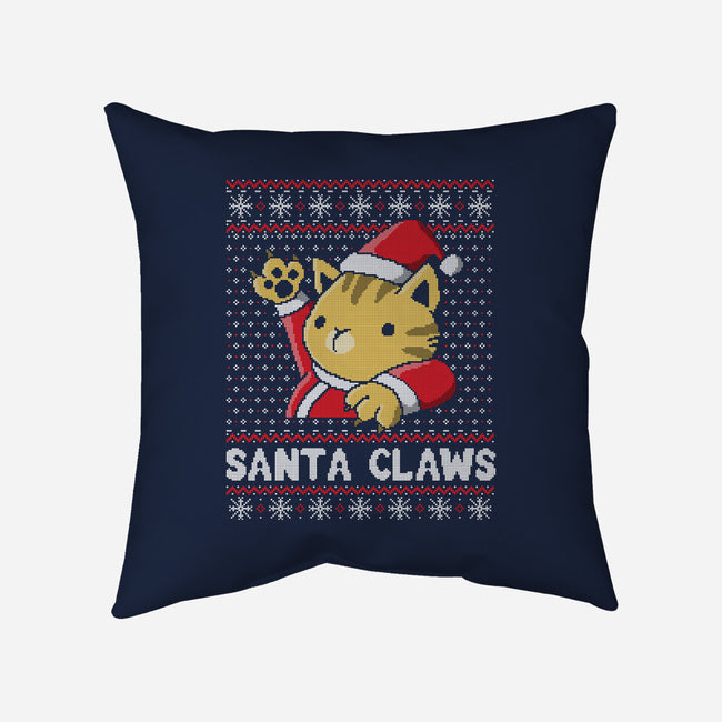 Kitty Claws-none removable cover w insert throw pillow-NemiMakeit