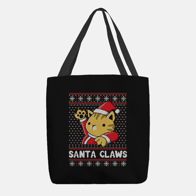 Kitty Claws-none basic tote-NemiMakeit