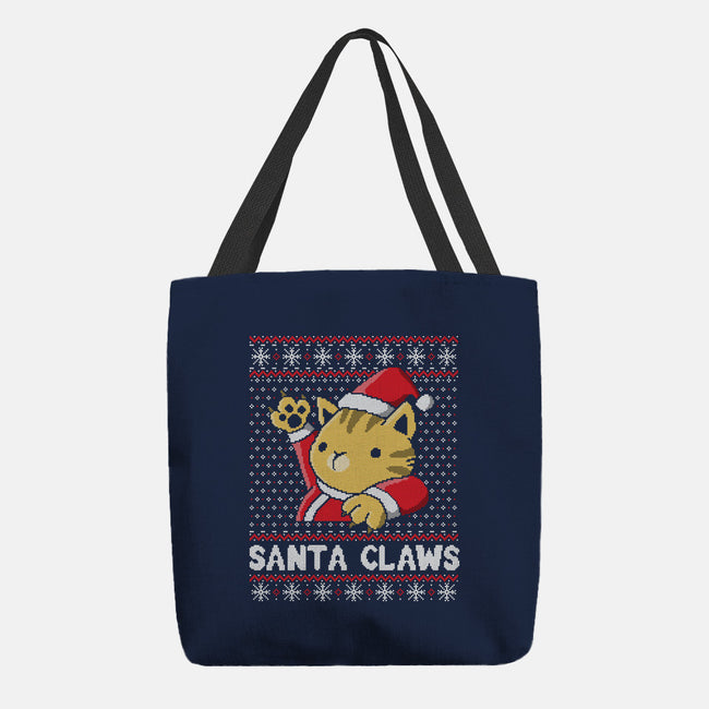 Kitty Claws-none basic tote-NemiMakeit