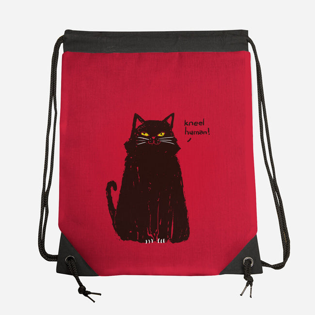 Kneel Human!-none drawstring bag-kharmazero