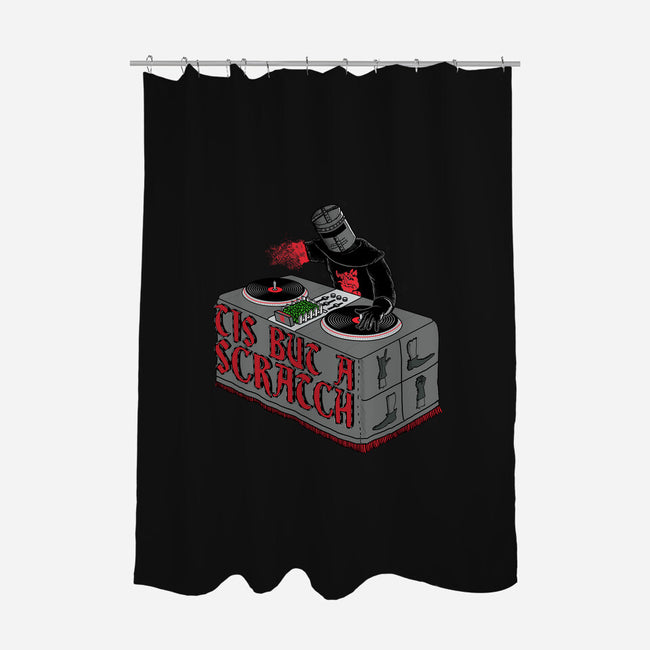 Knight of the Turntable-none polyester shower curtain-Scott Neilson Concepts