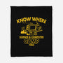 Know Where Camp-none fleece blanket-Boggs Nicolas