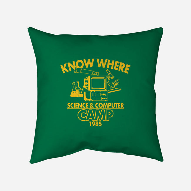 Know Where Camp-none removable cover w insert throw pillow-Boggs Nicolas