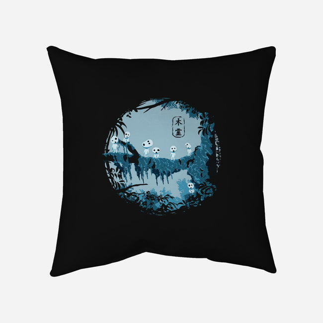 Kodamas-none non-removable cover w insert throw pillow-ducfrench