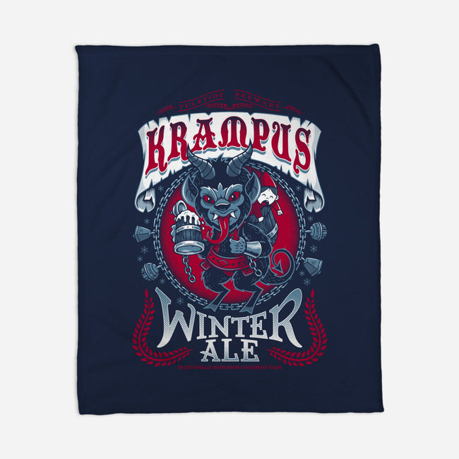 Krampus Winter Ale-none fleece blanket-Nemons