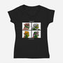Krang Days-womens v-neck tee-seandore