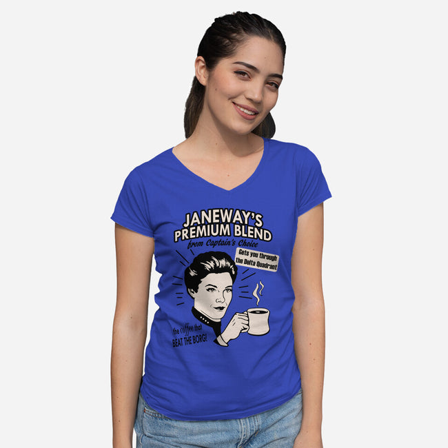 Janeway's Premium Blend-womens v-neck tee-ladymagumba
